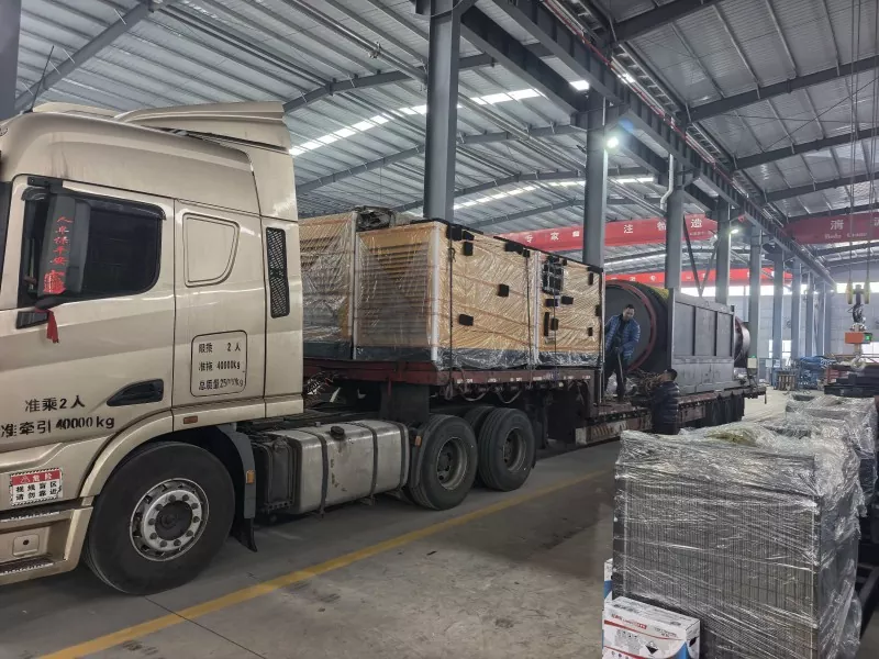 Ang Jinqi Mining Machinery Nagpadala ug Batch sa Drum Separating and Supporting Equipment sa Russia